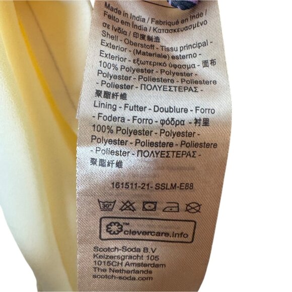 Scotch & Soda Boho Floral Flowy Midi Dress Long Sleeve Tiered Skirt Size S 70s - Picture 11 of 15